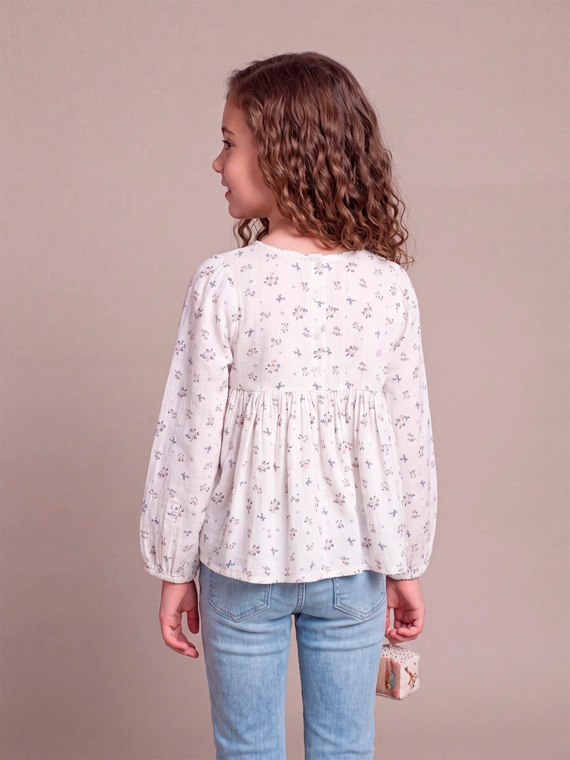 BLUSA NIÑA HARVEST MANGA LARGA ESTAMPADA - 2