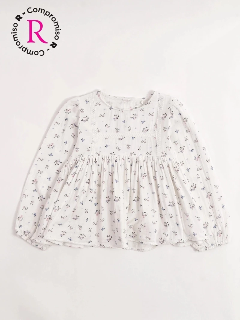 BLUSA NIÑA HARVEST MANGA LARGA ESTAMPADA - 3