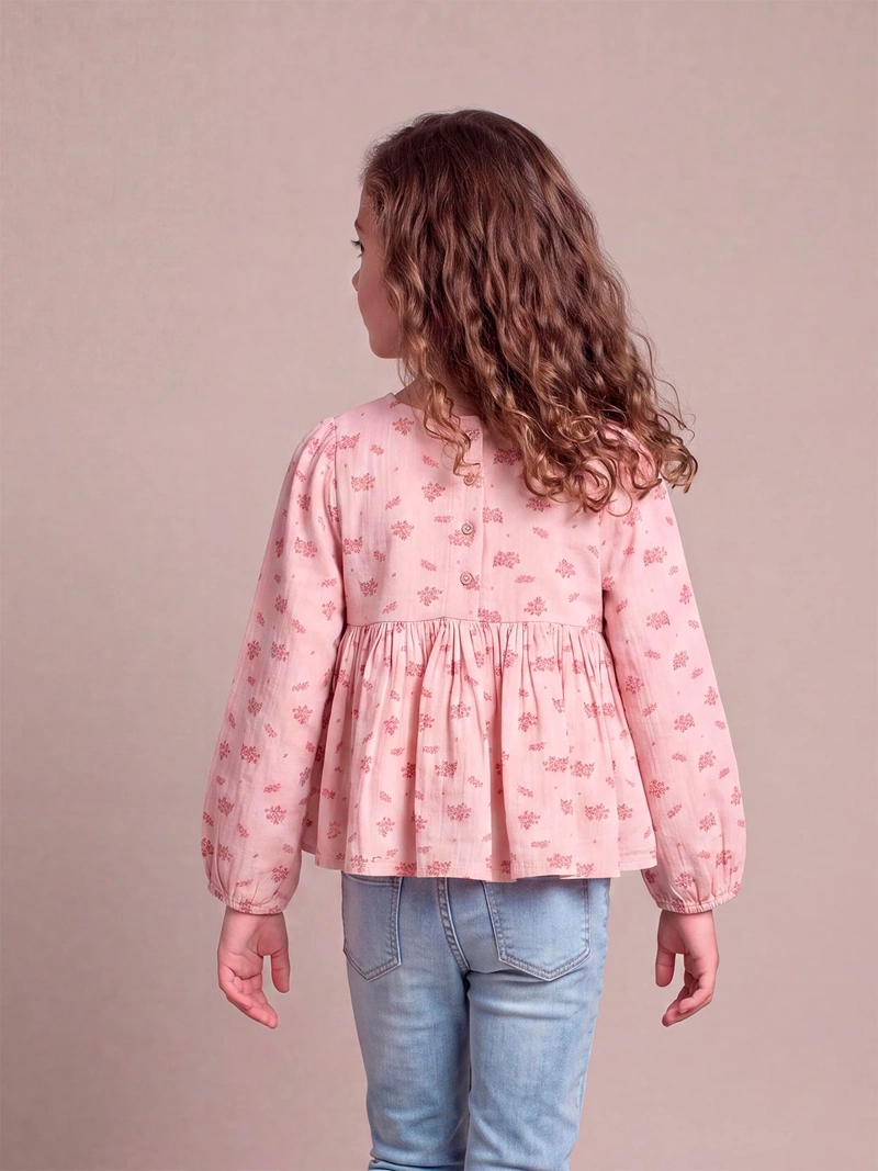 BLUSA NIÑA HARVEST MANGA LARGA ESTAMPADA - 2