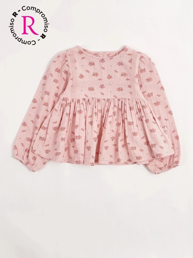 BLUSA NIÑA HARVEST MANGA LARGA ESTAMPADA - 3