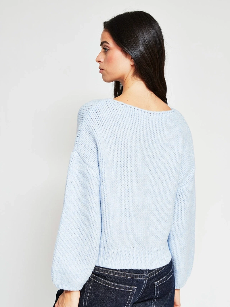 SWEATER MUJER INDEX MANGA LARGA RAYAS - 3