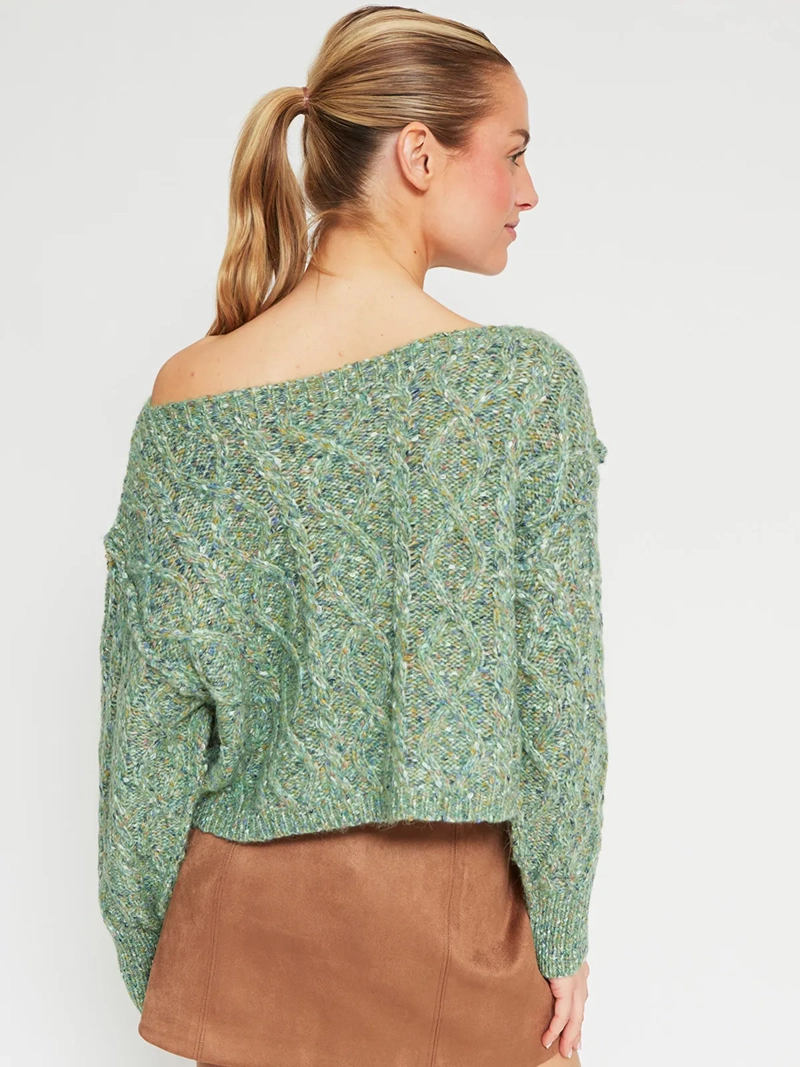 SWEATER MUJER INDEX CUELLO ANCHO MANGA LARGA - 3