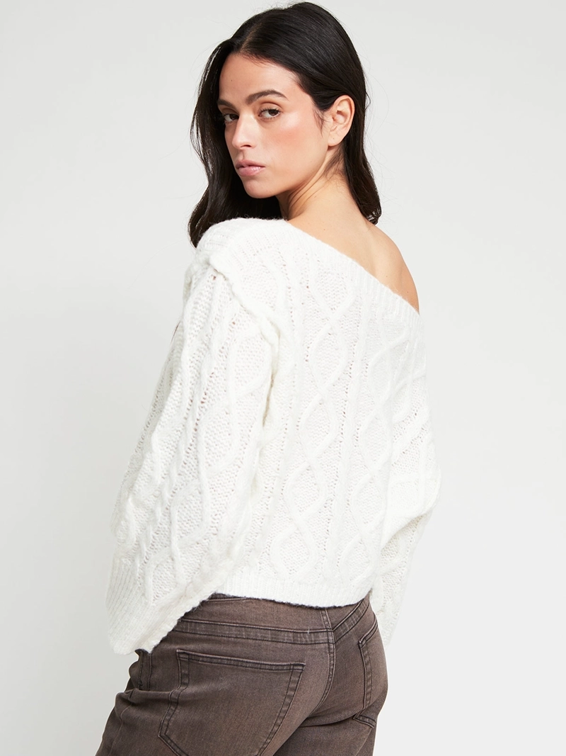 SWEATER MUJER INDEX CUELLO ANCHO MANGA LARGA - 3