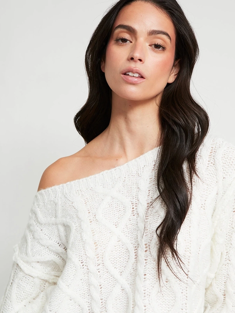 SWEATER MUJER INDEX CUELLO ANCHO MANGA LARGA - 4
