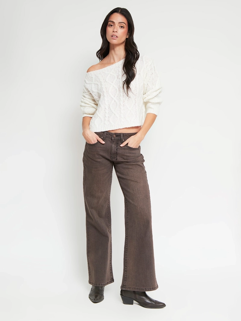SWEATER MUJER INDEX CUELLO ANCHO MANGA LARGA - 5