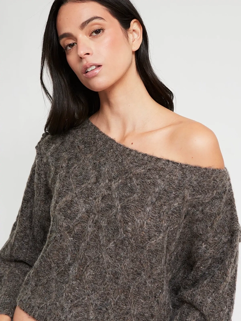 SWEATER MUJER INDEX CUELLO ANCHO MANGA LARGA - 4