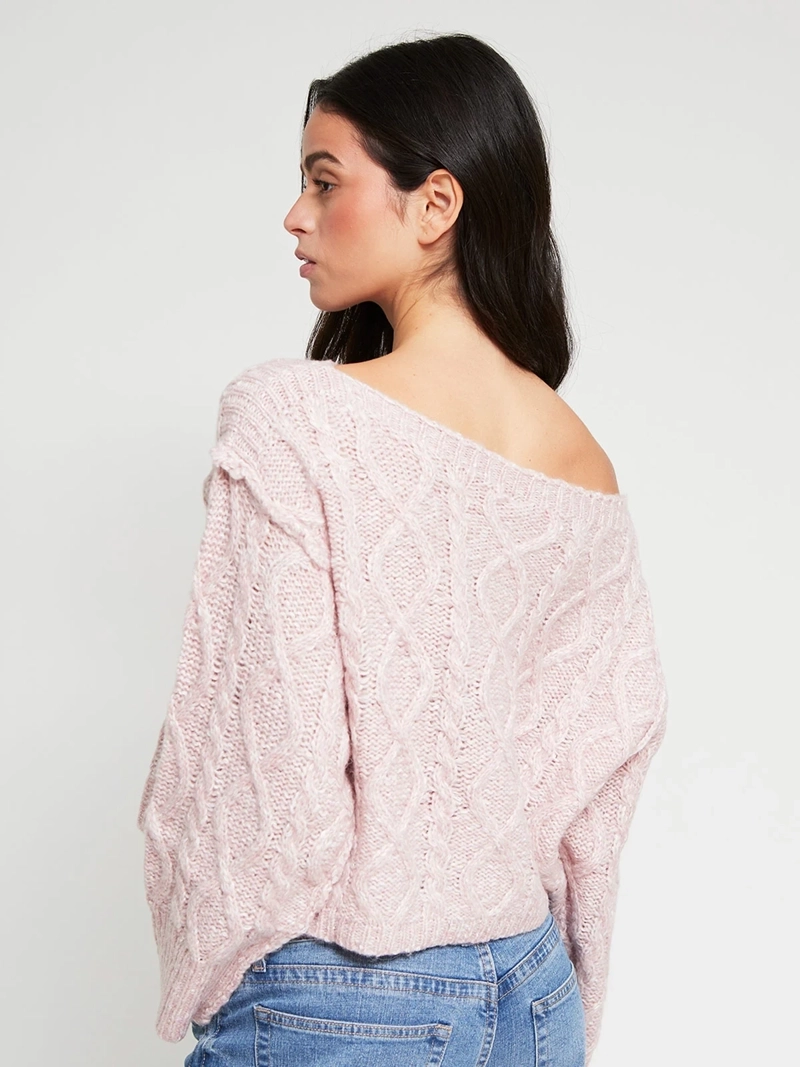 SWEATER MUJER INDEX CUELLO ANCHO MANGA LARGA - 3
