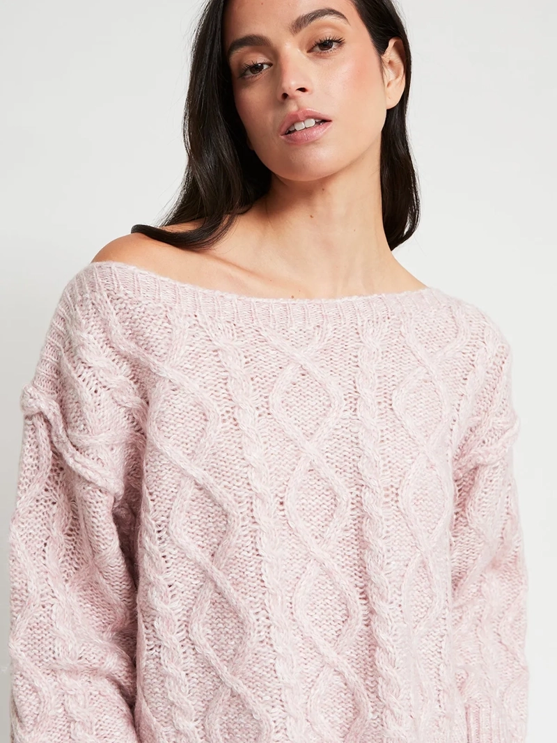 SWEATER MUJER INDEX CUELLO ANCHO MANGA LARGA - 4