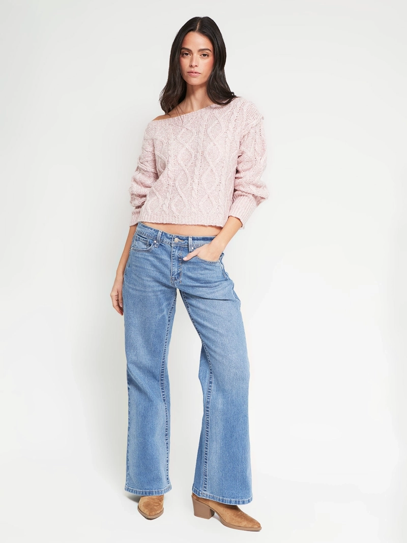 SWEATER MUJER INDEX CUELLO ANCHO MANGA LARGA - 5