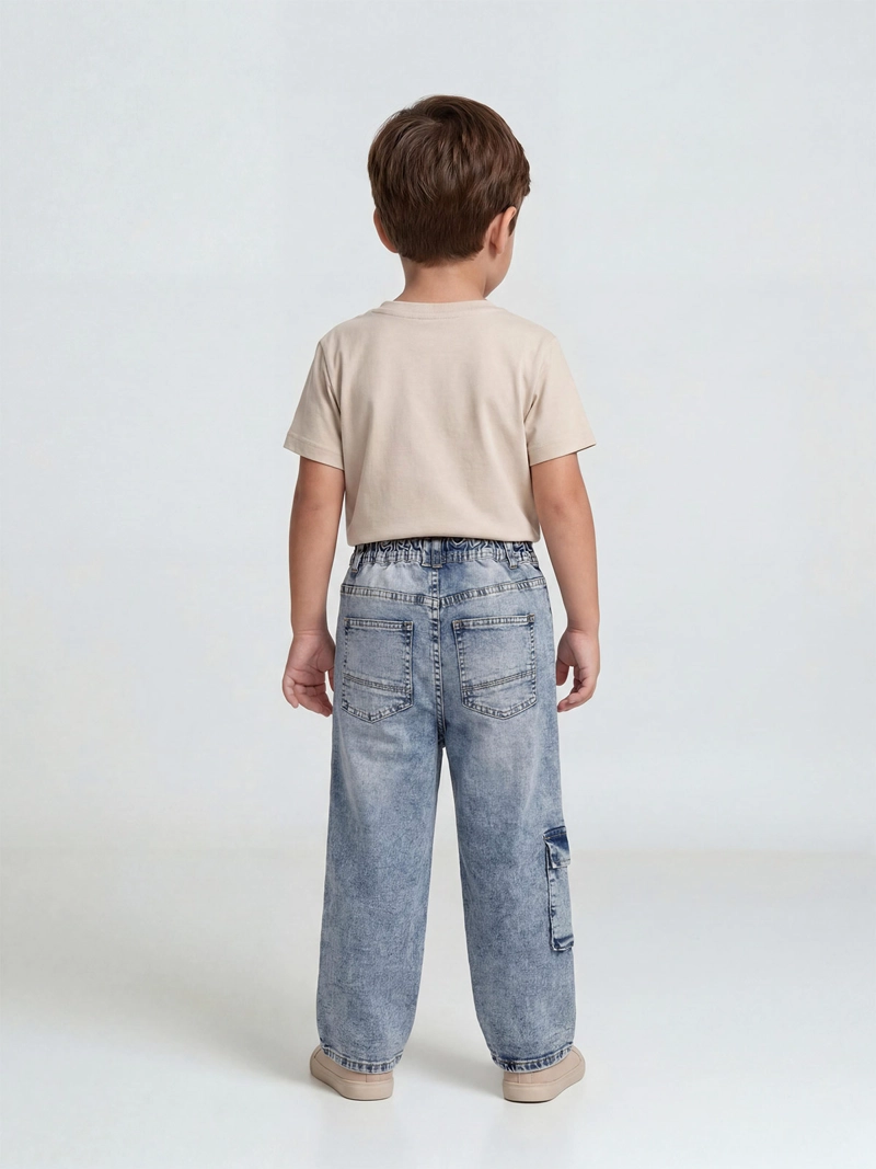 JEANS NIÑA HARVEST CINTURA ELASTICADA - 2