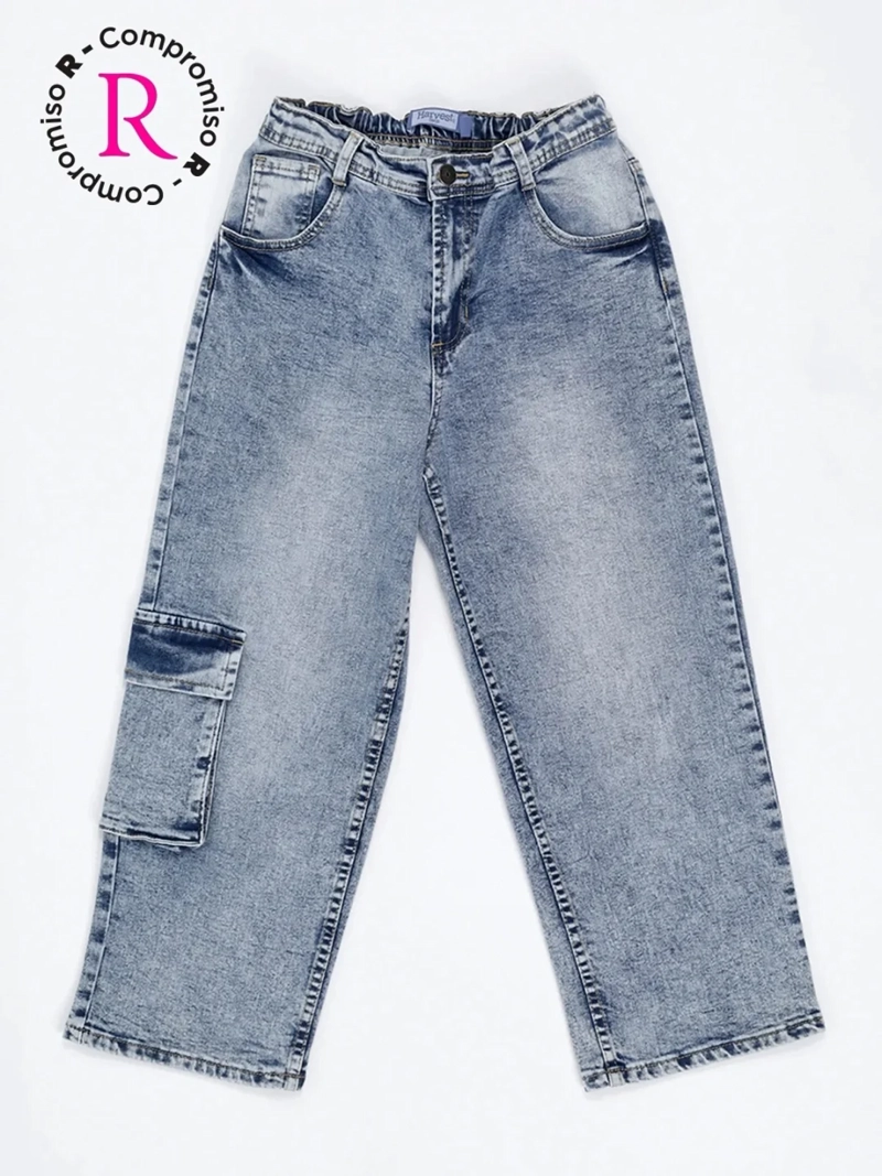 JEANS NIÑA HARVEST CINTURA ELASTICADA - 3