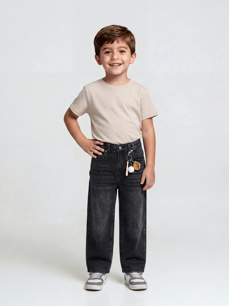 JEANS NIÑO HARVEST CINTURA ELASTICADA - 1
