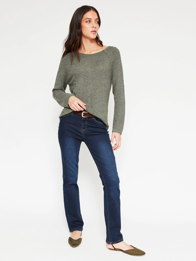 SWEATER MUJER AZIZ MANGA LARGA - 4
