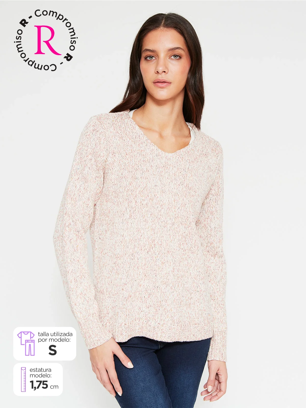 SWEATER MUJER AZIZ ALGODÓN MANGA LARGA