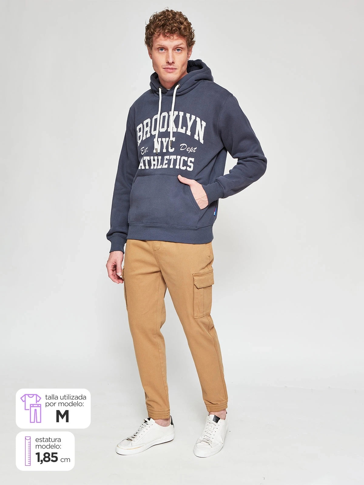 PANTALÓN HOMBRE ROBERT LEWIS ALGODÓN JOGGER CARGO - 1