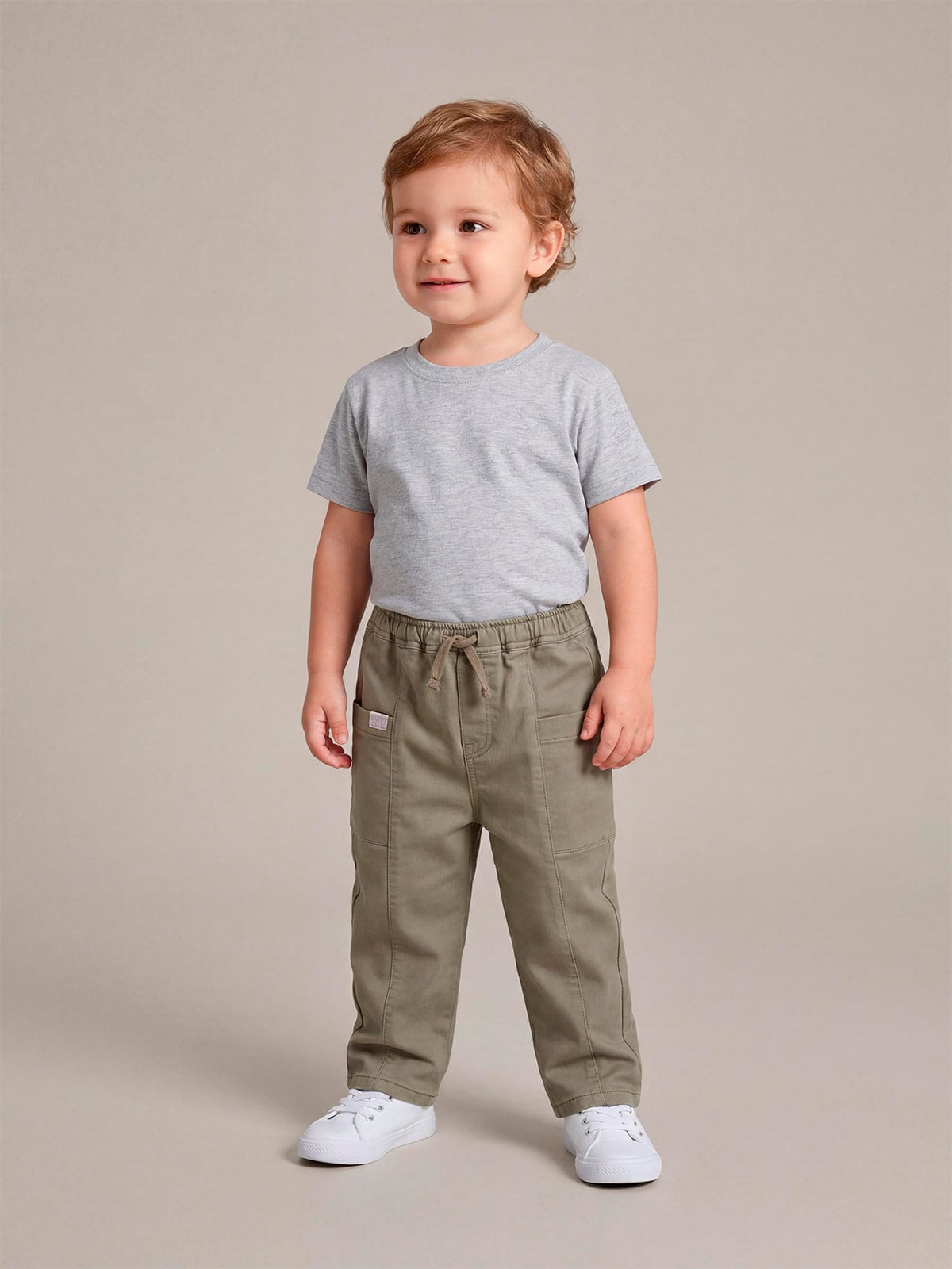 PANTALÓN NIÑO BABY HARVEST ALGODÓN GABARDINA - 1