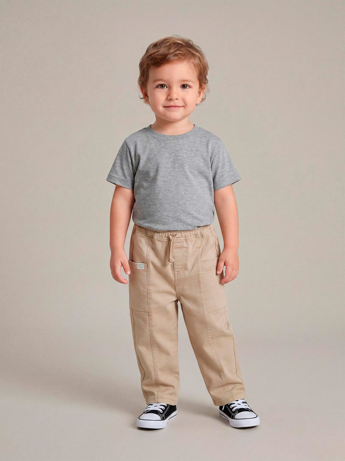 PANTALÓN NIÑO BABY HARVEST ALGODÓN GABARDINA - 1