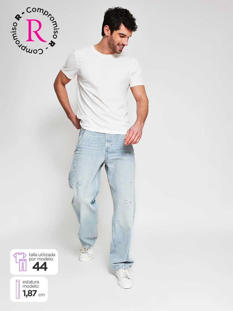 JEANS HOMBRE PEPE JEANS ALGODÓN BAGGY - 1