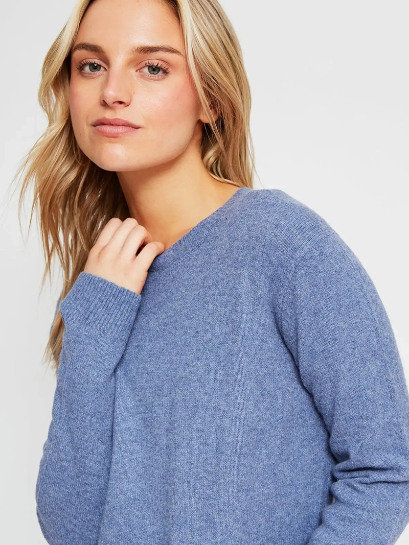 SWEATER MUJER INDEX MANGA LARGA BÁSICO - 4