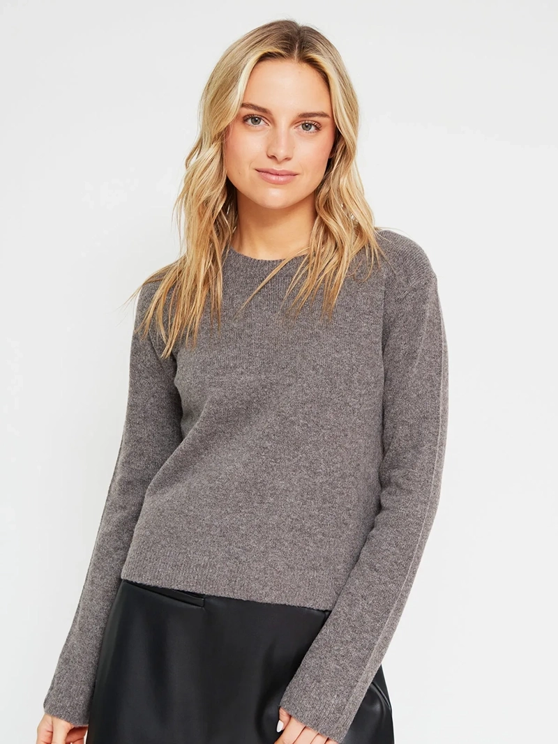 SWEATER MUJER INDEX MANGA LARGA BÁSICO - 2