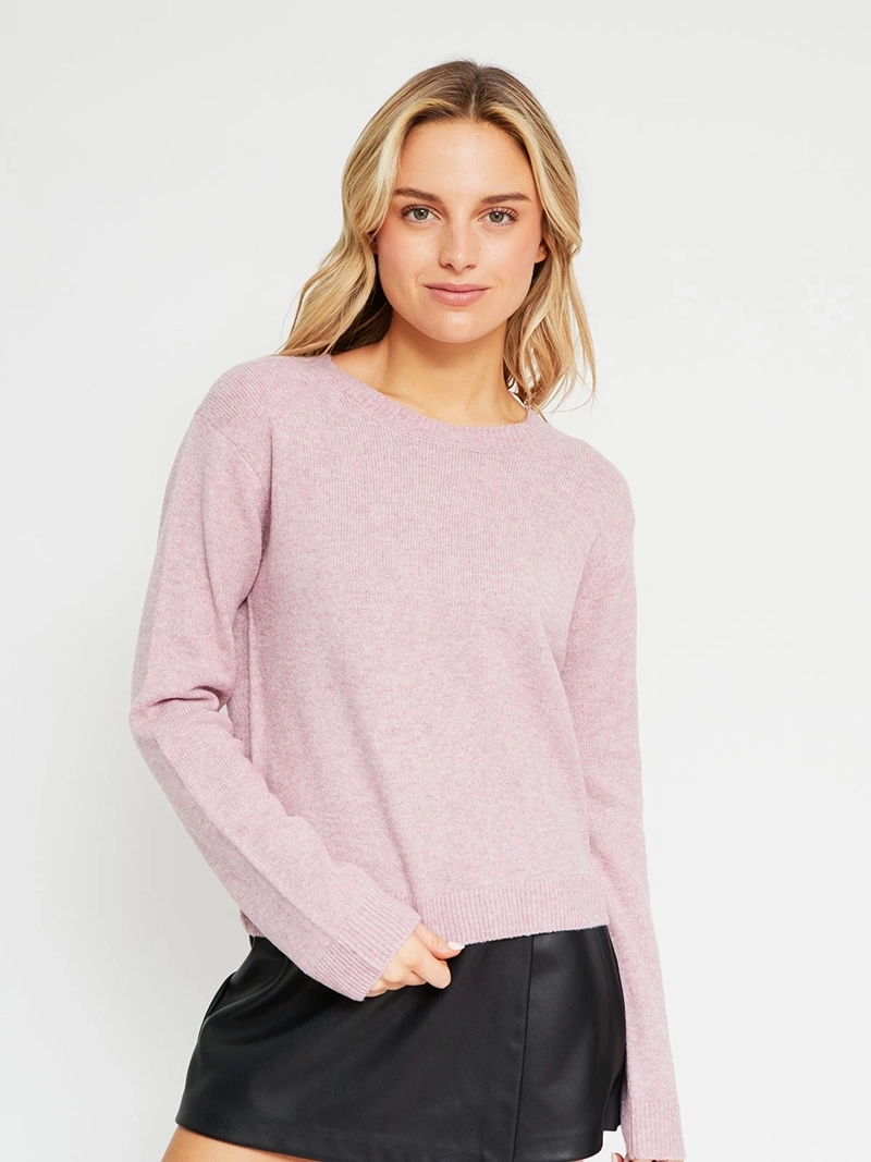 SWEATER MUJER INDEX MANGA LARGA BÁSICO - 2