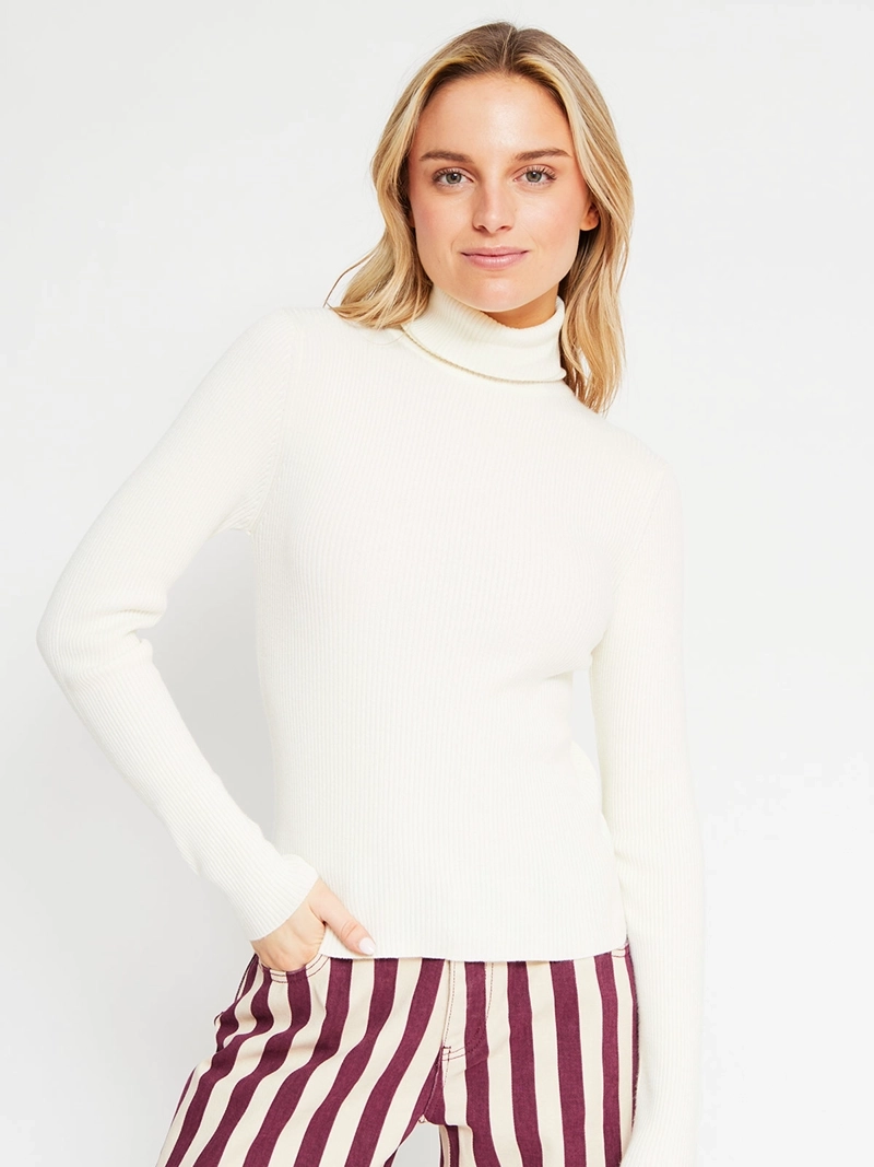 SWEATER MUJER INDEX MANGA LARGA BÁSICO - 2