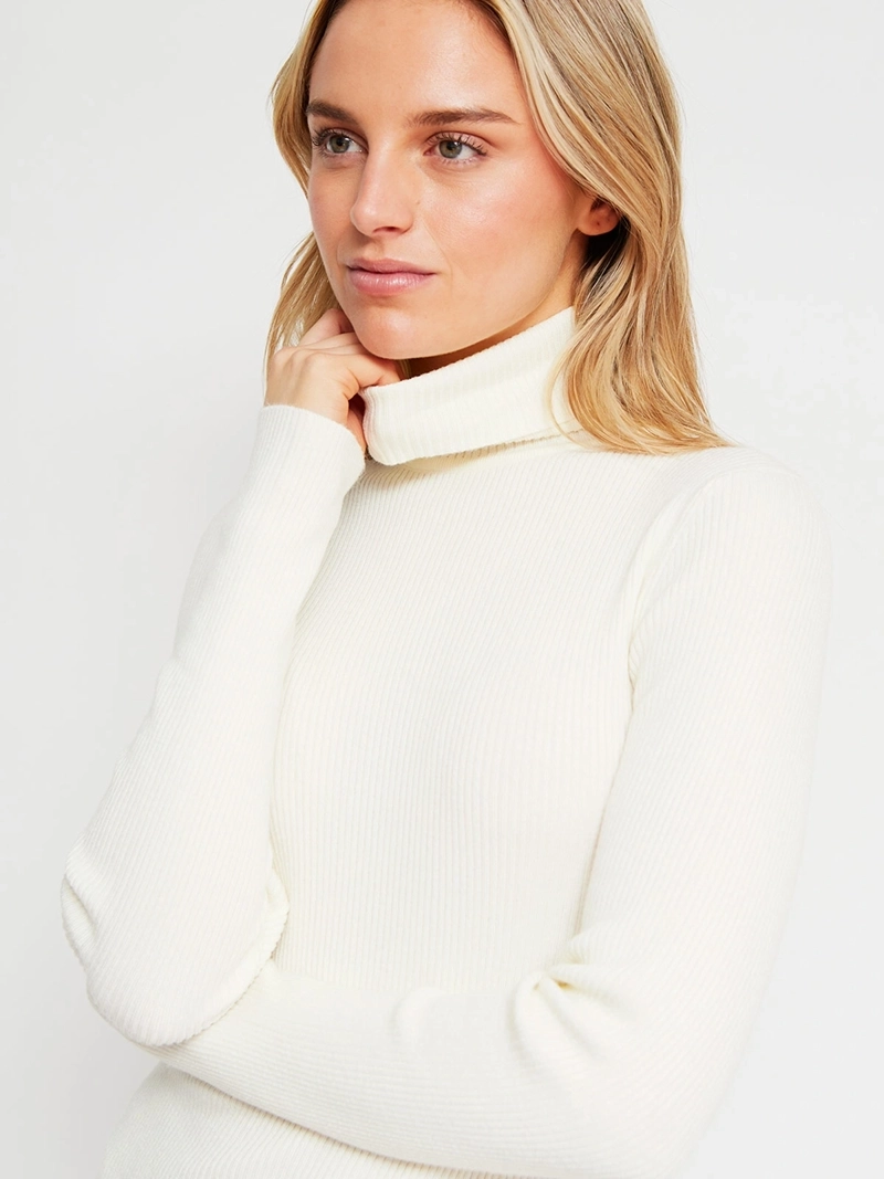 SWEATER MUJER INDEX MANGA LARGA BÁSICO - 4
