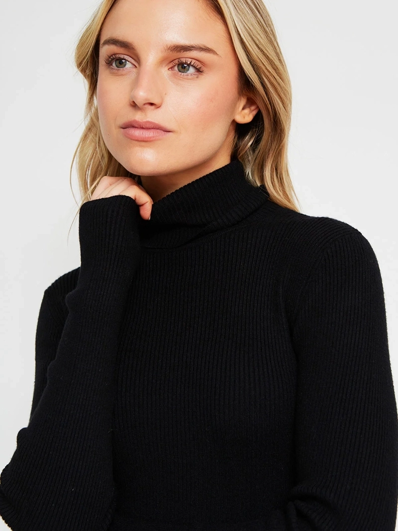 SWEATER MUJER INDEX MANGA LARGA BÁSICO - 4