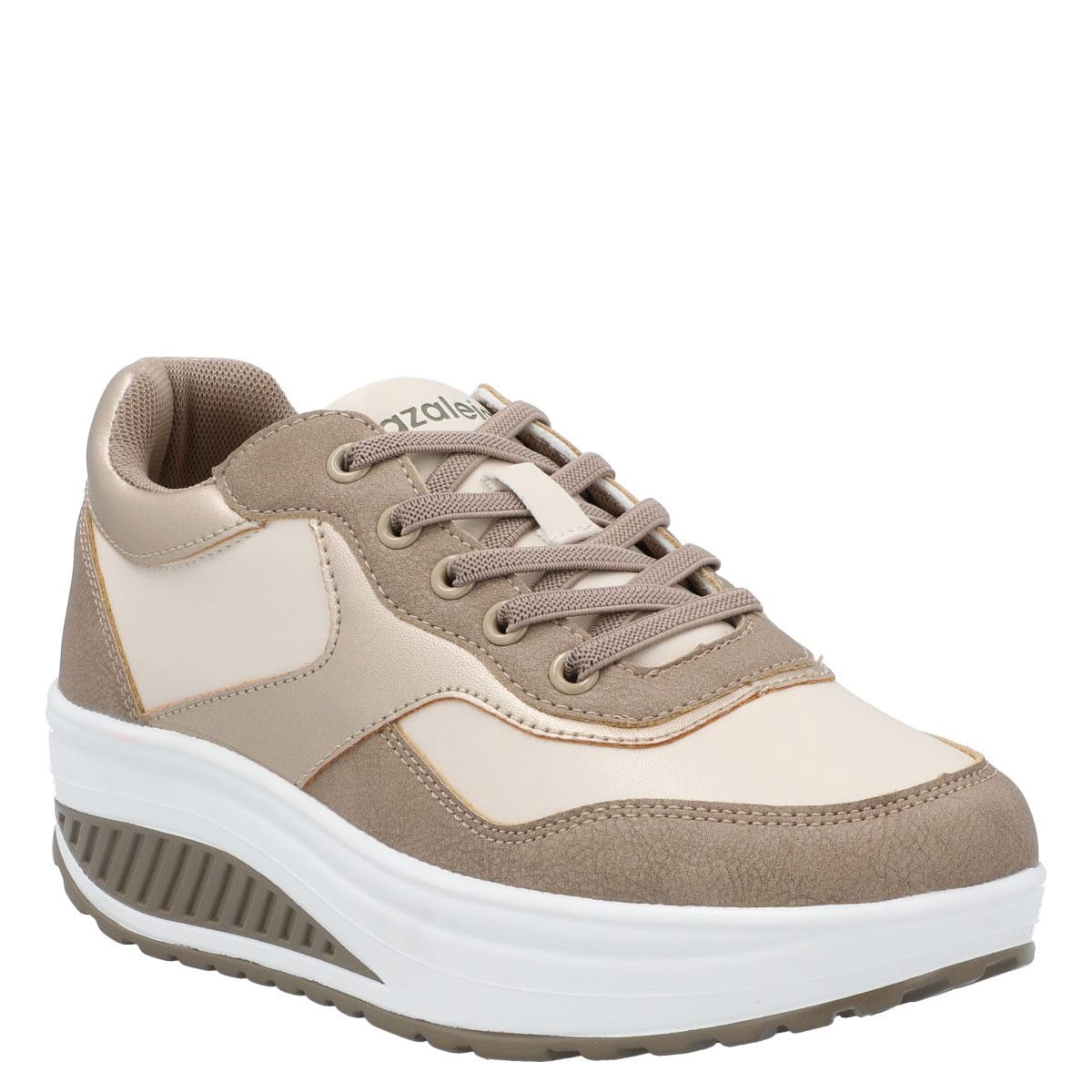 ZAPATILLAS MUJER AZALEIA CASUALES BEIGE WHITNEY - 2