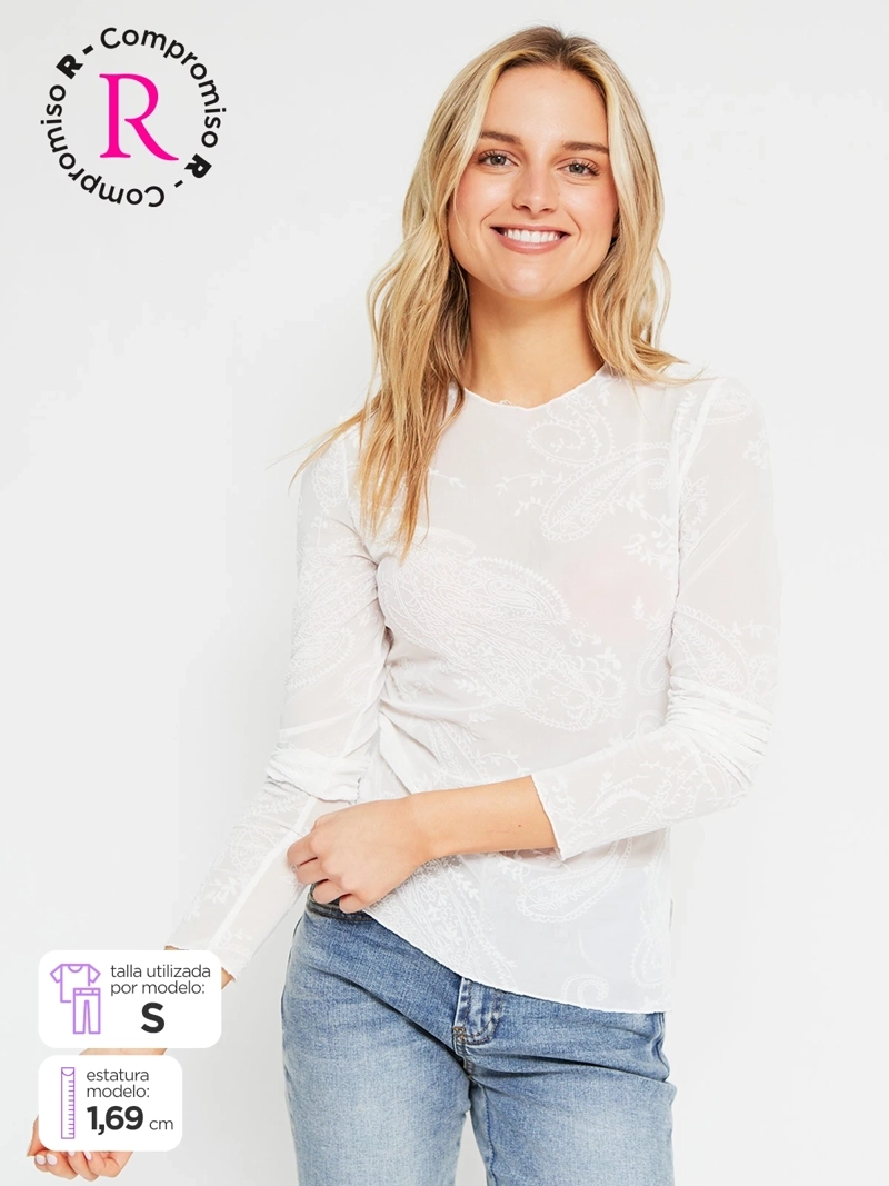 POLERA MUJER INDEX MANGA LARGA DISEÑO - 1