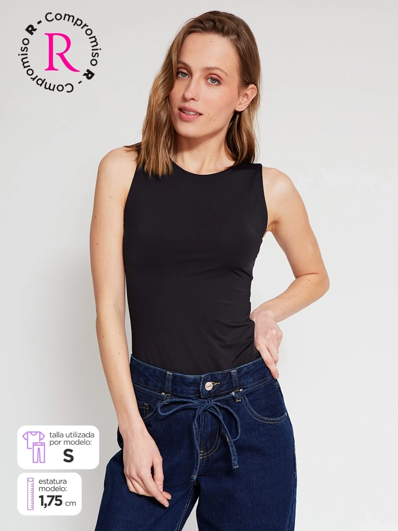 BODY MUJER INDEX HALTER SIN MANGAS