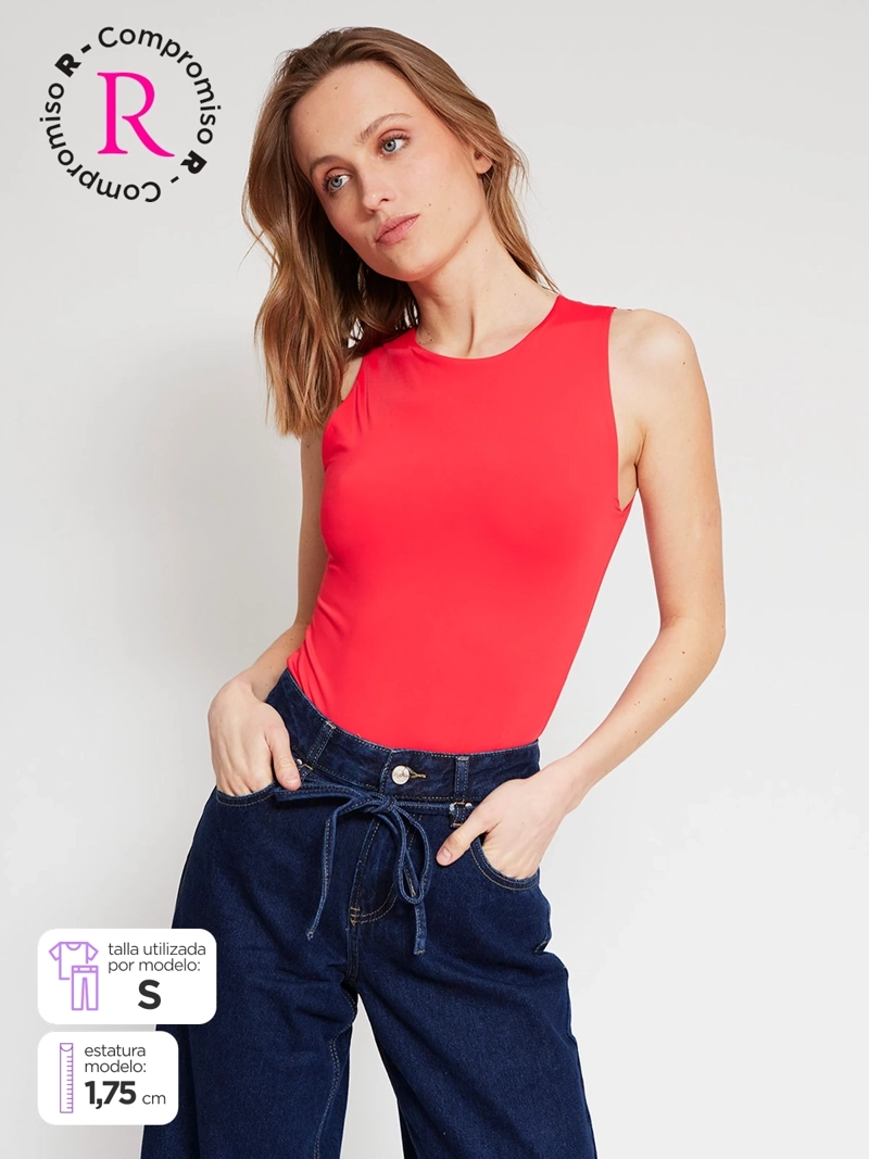 BODY MUJER INDEX HALTER SIN MANGAS