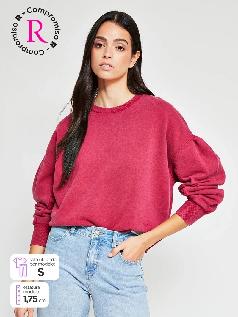 POLERÓN MUJER PEPE JEANS ALGODÓN BORDADO - 1