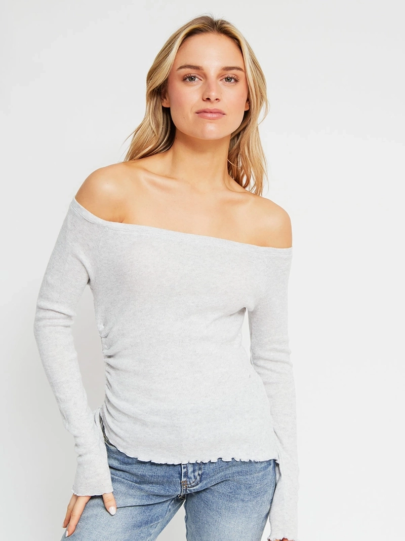 POLERA MUJER INDEX MANGA LARGA ASIMÉTRICA - 2