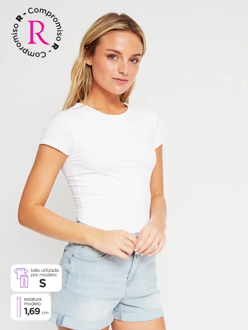 BODY MUJER INDEX MANGA CORTA BÁSICO