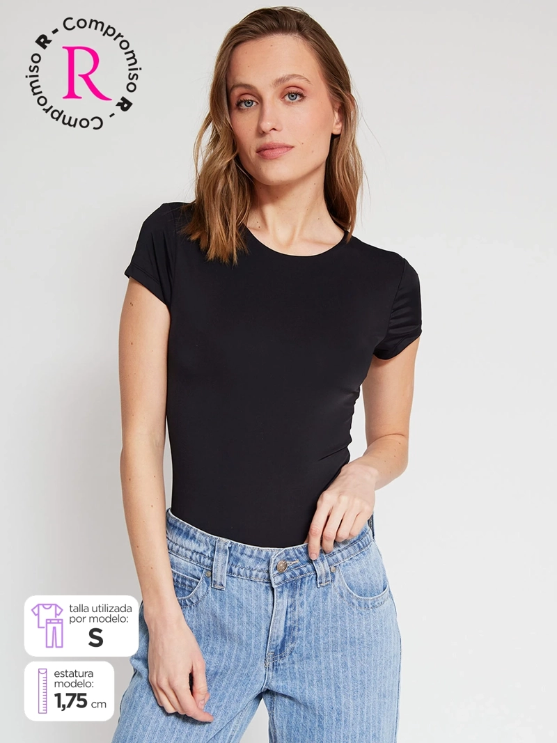 BODY MUJER INDEX MANGA CORTA BÁSICO
