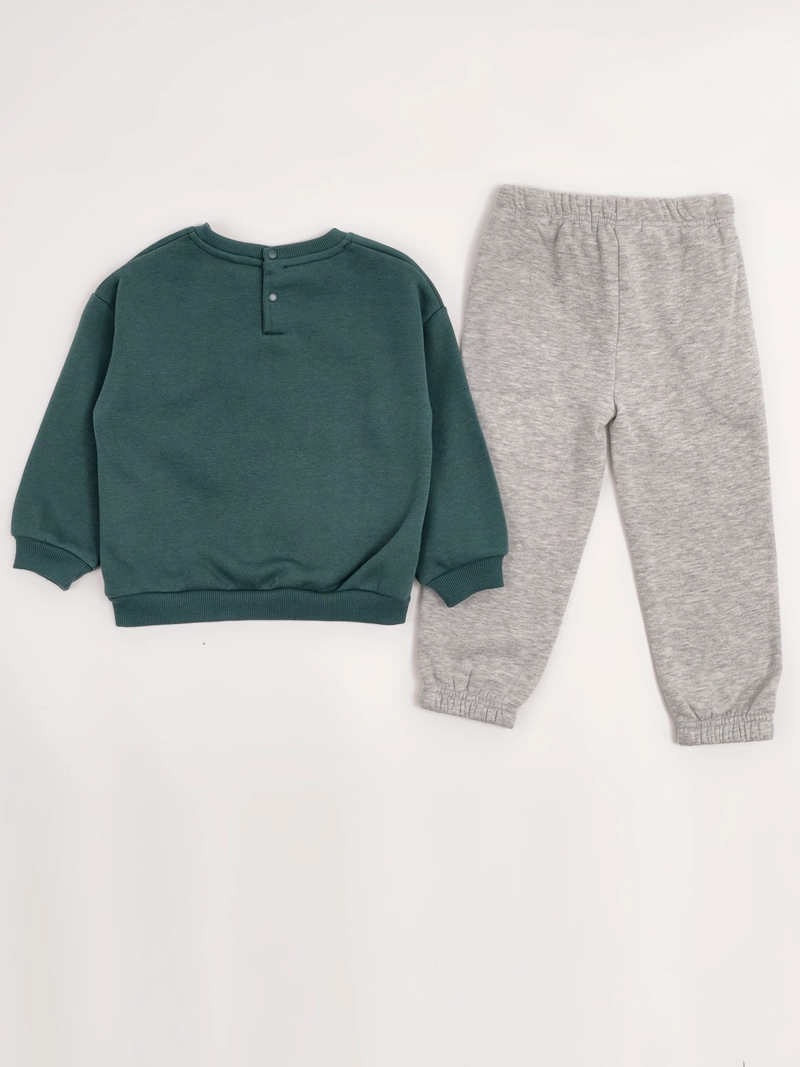 CONJUNTO POLERÓN + PANTALÓN DE BUZO NIÑO BABY HARVEST ALGODÓN  - 4