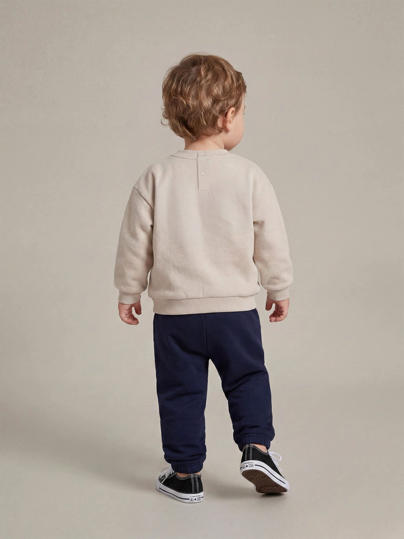 CONJUNTO POLERÓN + PANTALÓN DE BUZO NIÑO BABY HARVEST ALGODÓN  - 2