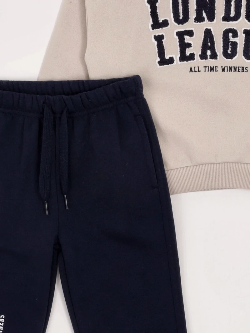 CONJUNTO POLERÓN + PANTALÓN DE BUZO NIÑO BABY HARVEST ALGODÓN  - 5