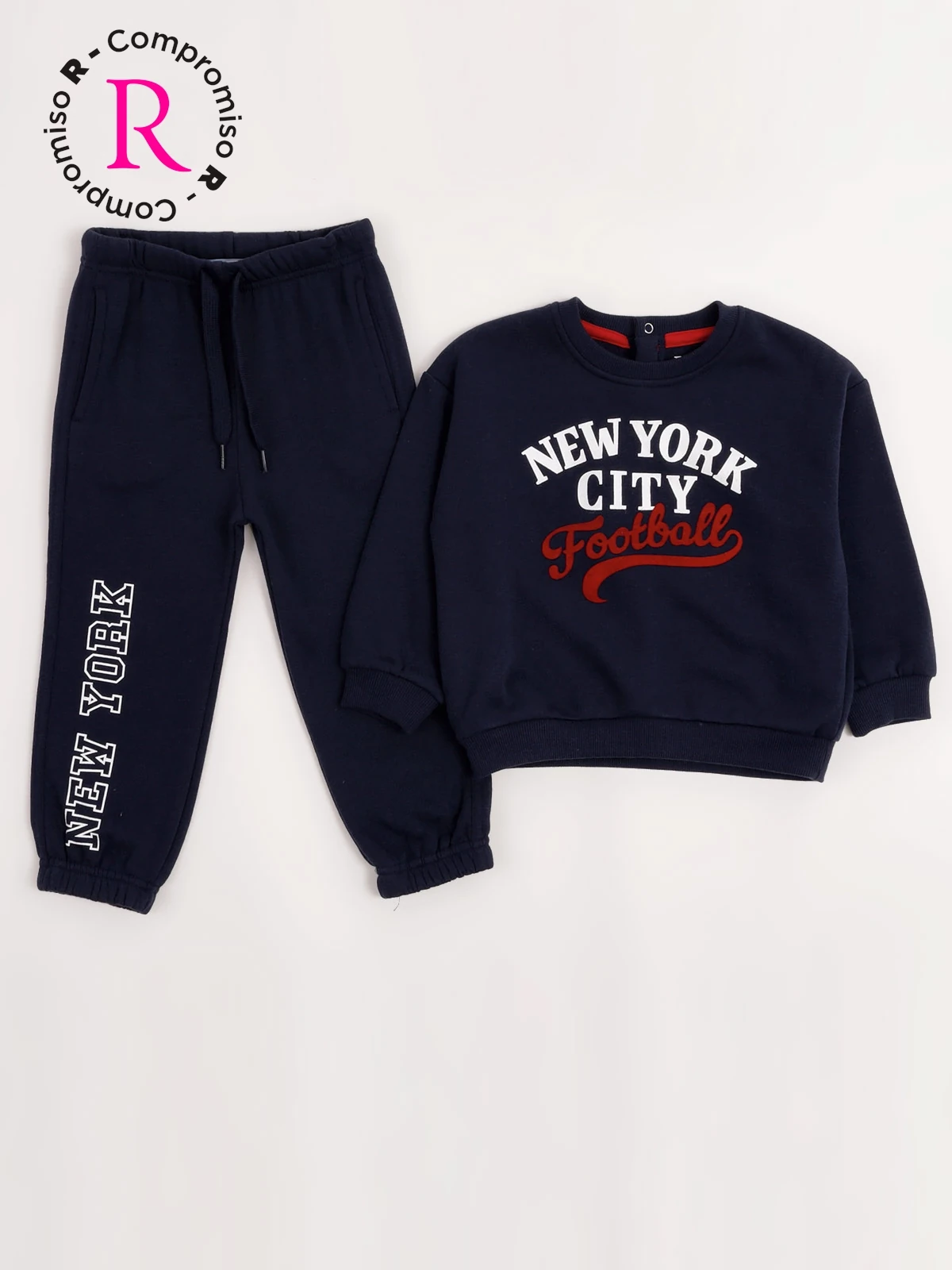 CONJUNTO POLERÓN + PANTALÓN DE BUZO NIÑO BABY HARVEST ALGODÓN  - 3