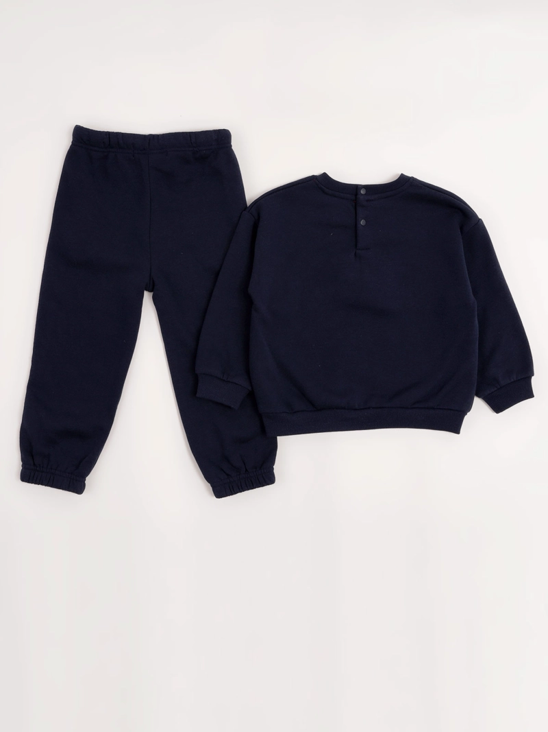 CONJUNTO POLERÓN + PANTALÓN DE BUZO NIÑO BABY HARVEST ALGODÓN  - 4