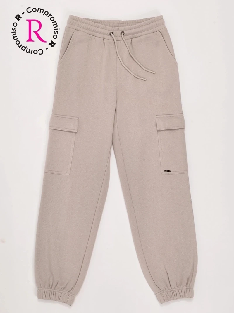 PANTALÓN DE BUZO NIÑA INDEX TEEN CARGO - 3