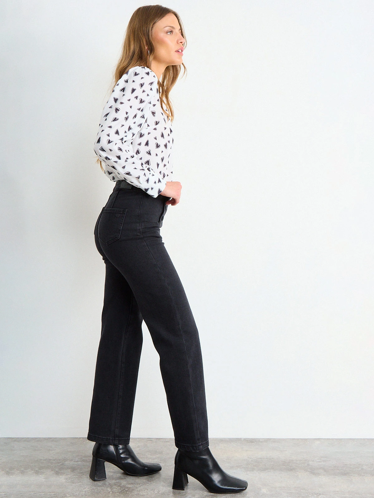 JEANS MUJER IO ALGODÓN LISO - 2