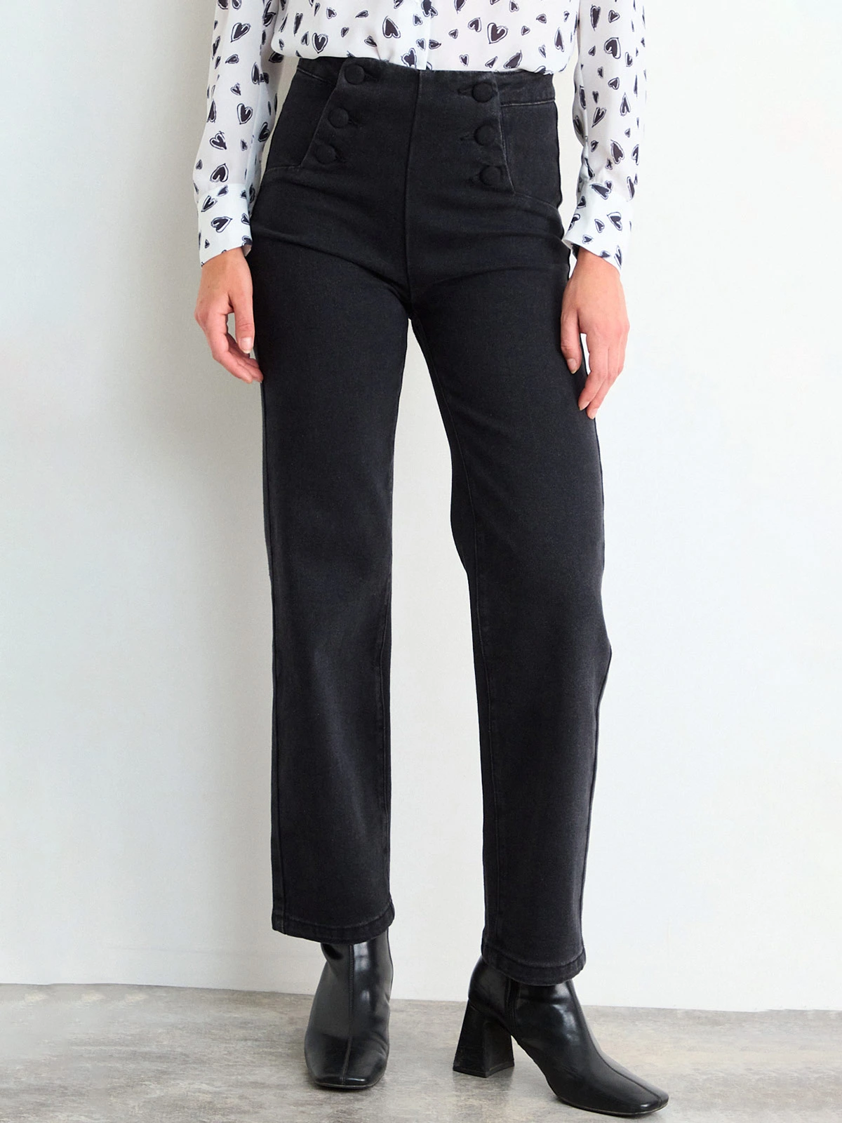 JEANS MUJER IO ALGODÓN LISO - 3