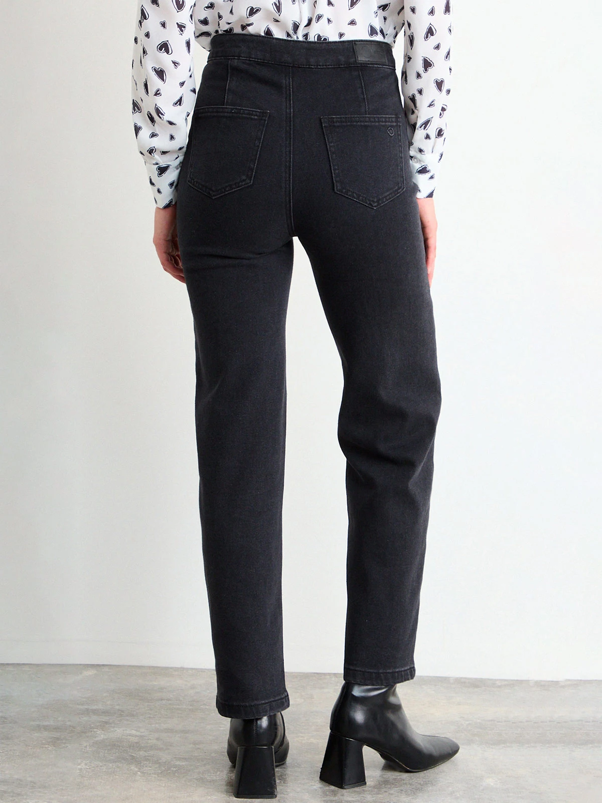 JEANS MUJER IO ALGODÓN LISO - 4