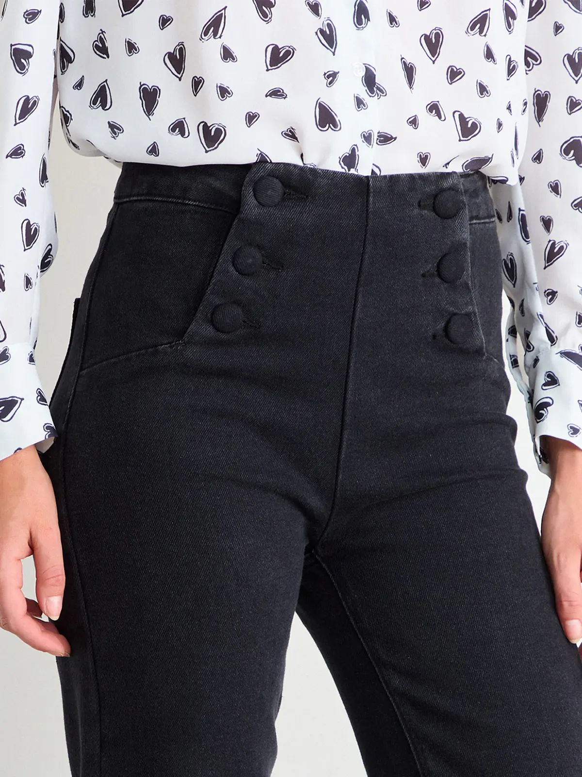 JEANS MUJER IO ALGODÓN LISO - 5