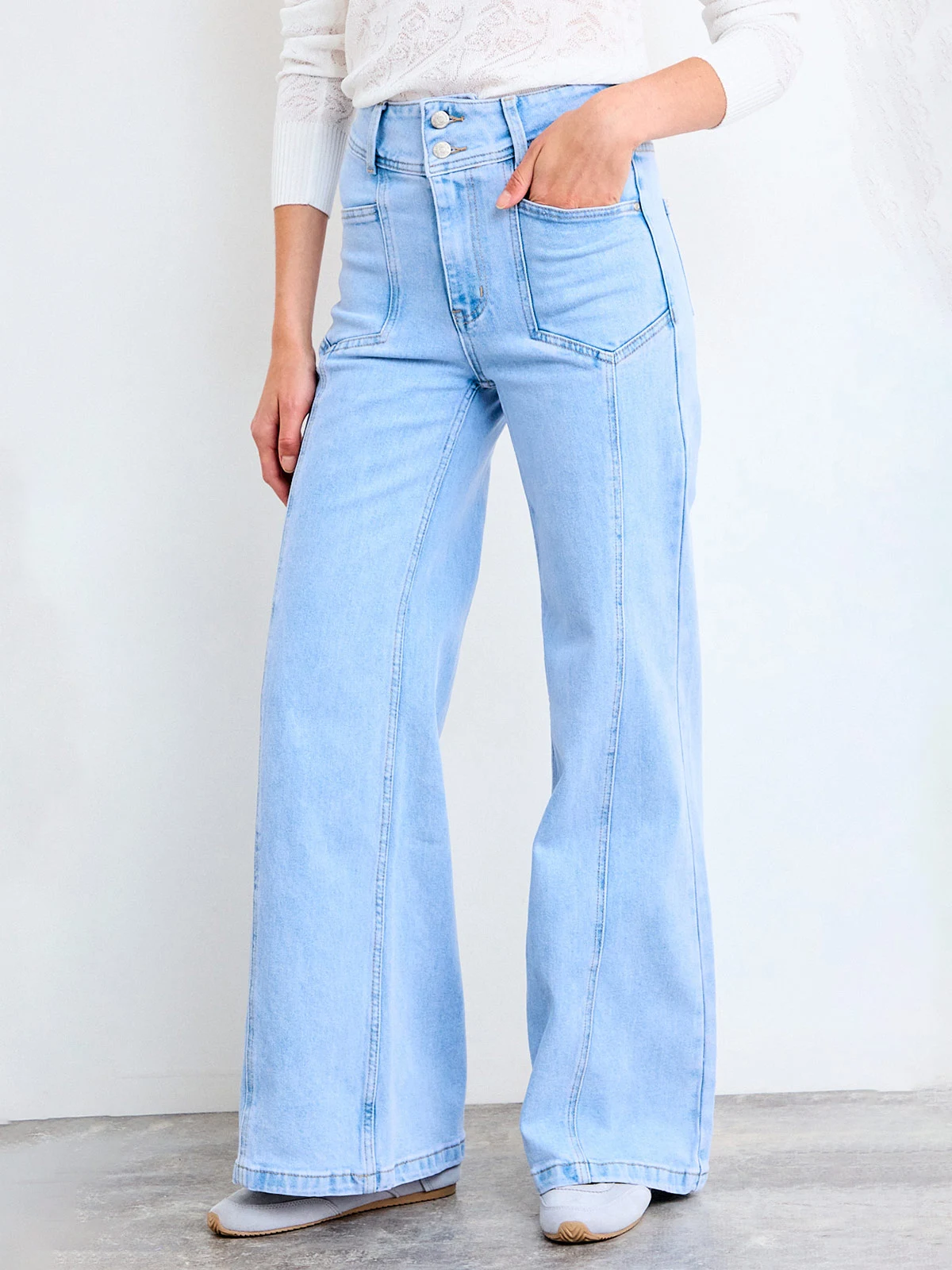 JEANS MUJER IO ALGODÓN LISO - 3