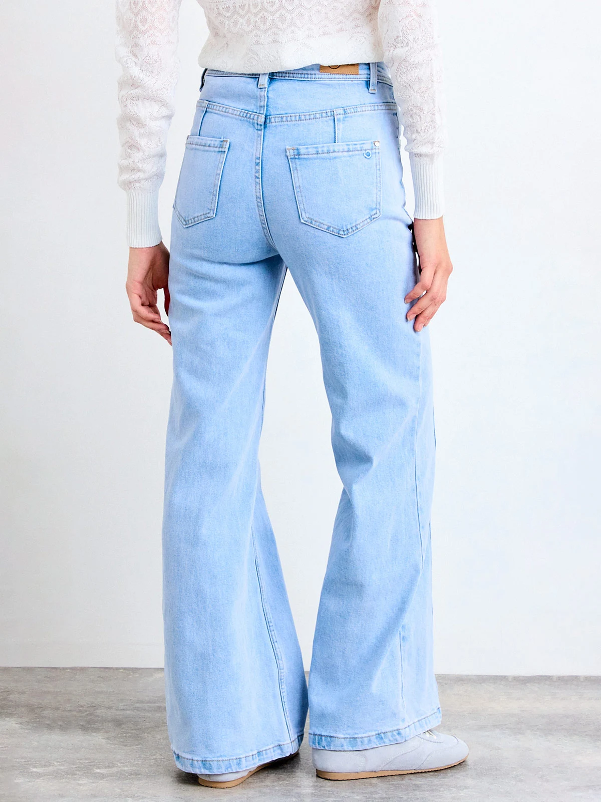 JEANS MUJER IO ALGODÓN LISO - 4