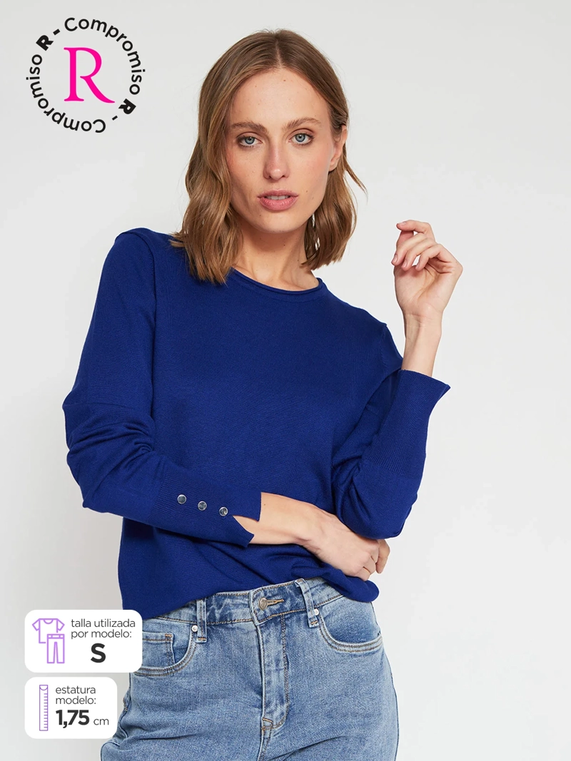 SWEATER MUJER MARQUIS CUELLO REDONDO - 1