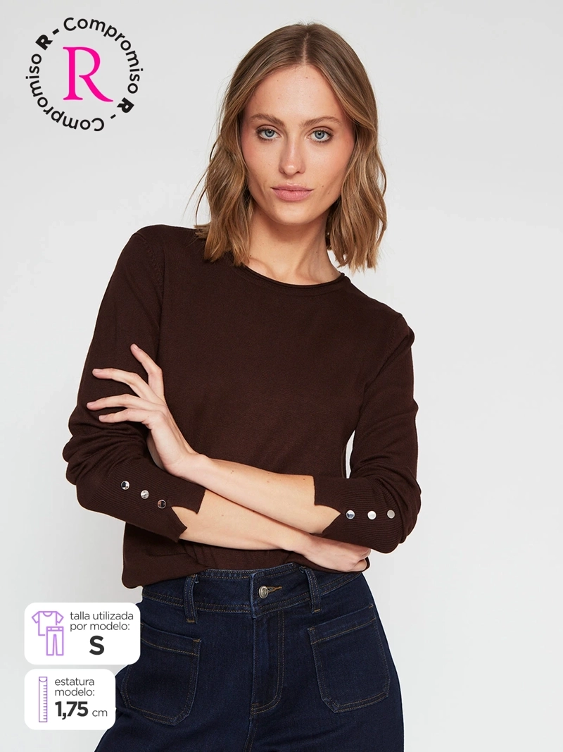 SWEATER MUJER MARQUIS CUELLO REDONDO - 1